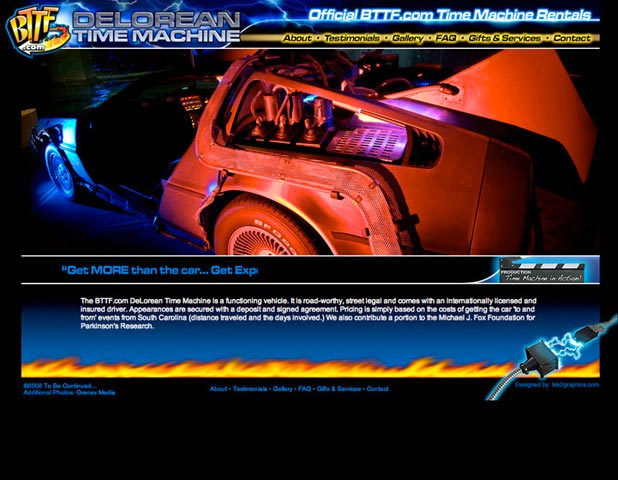 Delorean Time Machine Rentals